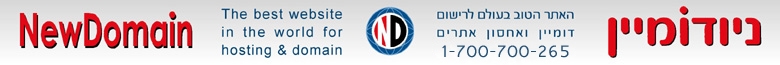 NewDomain.co.il  -The Best Website for Hosting and Domain